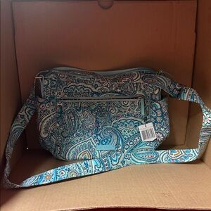 Vera Bradley Blue Paisley Crossbody Bag
